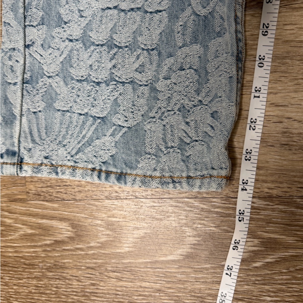 Daily Paper NWT Settle Macramé Jacquard Straight Leg Jeans Size 32 - Picture 6 of 10